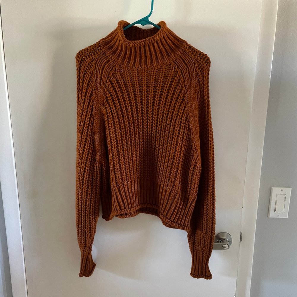 H&M Brown Mock Turtleneck